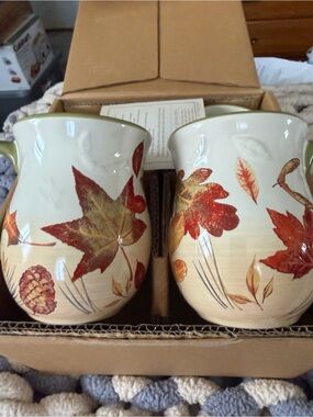 Longaberger Set of 4 Fall Foliage Mug